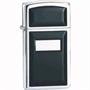 Zippo Lighters 13350 Slim Ultrilight Black Emblem Zippo Lighter with High Polished Chrome Finish & Engraved Panel Zippo Lighters 13350 Slim Ultrilight Black Emblem Zippo Lighter with High Polished Chrome Finish & Engraved Panel
