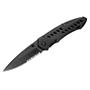 Buck Knives 199XB Black Pilot Framelock Knife with Part Serrated Blade Buck Knives 199XB Black Pilot Framelock Knife with Part Serrated Blade