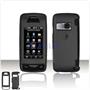 Solid Black RUBBER FEEL SOFT GRIP Case Cover for Brand LG Voyager VX10000 VX-10000 Protective Cell Phone Hard SNAP-ON