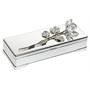 Godinger Silver-Plated Jewelry Box with Rose Godinger Silver-Plated Jewelry Box with Rose