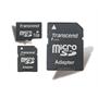 Transcend - Flash memory card ( microSD to SD/mini SD adapters included ) - 2 GB - microSD Transcend - Flash memory card ( microSD to SD/mini SD adapters included ) - 2 GB - microSD