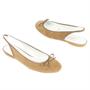 Delman Warwick Taupe Slingback Ballet Flats, 5.5 Delman Warwick Taupe Slingback Ballet Flats, 5.5