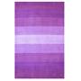 Hand-tufted Purple Stripes Wool Rug (8 Hand-tufted Purple Stripes Wool Rug (8