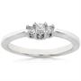14k White Gold 1/8ct TDW Princess Diamond Ring