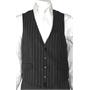 Dolce & Gabbana Men's Grey Stripe Wool Vest