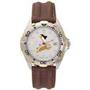 LogoArt Pittsburgh Penguins Men's All-Star Leather Watch LogoArt Pittsburgh Penguins Men's All-Star Leather Watch