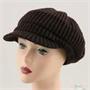 Acrylic 3D Knit Newsboy Hat - Brown W16S66D Acrylic 3D Knit Newsboy Hat - Brown W16S66D