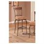 Contemporary style metal bar height swivel bar stool with fabric seat cushion Contemporary style metal bar height swivel bar stool with fabric seat cushion