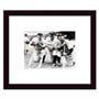 Art Poster Wood Framed Print - Babe Ruth, Ty Cobb, Tris Speaker - Base Art Poster Wood Framed Print - Babe Ruth, Ty Cobb, Tris Speaker - Base