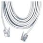 GE Phone Cable - 1 x RJ-11 Male - 1 x RJ-11 Male - 25ft - White GE Phone Cable - 1 x RJ-11 Male - 1 x RJ-11 Male - 25ft - White
